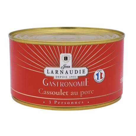 Jean larnaudie cassoulet au porc france gastronomie boite 1350g