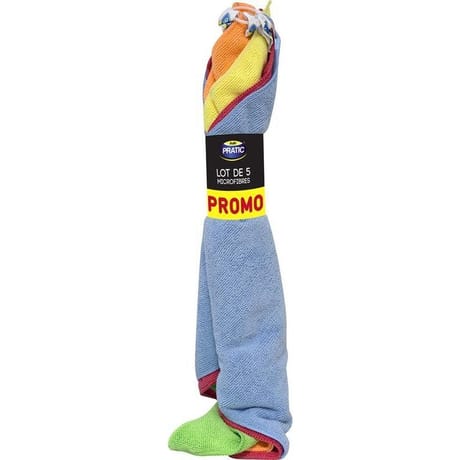 Auto pratic lot de 5 microfibres auto