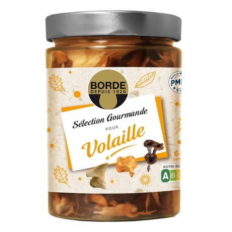 Borde champignons pour volaille 58cl-290g