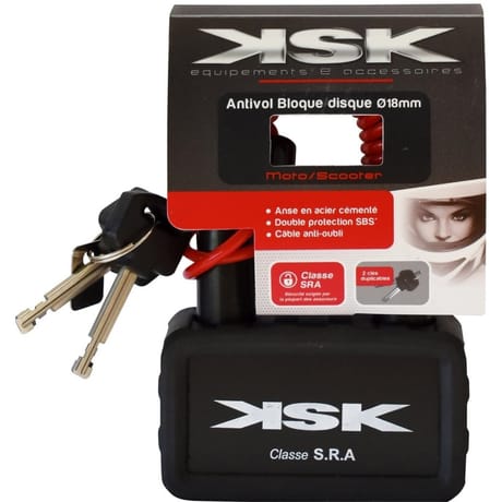 Antivol bloque disqueSRA avec cable anti oubli KSK 1350g
