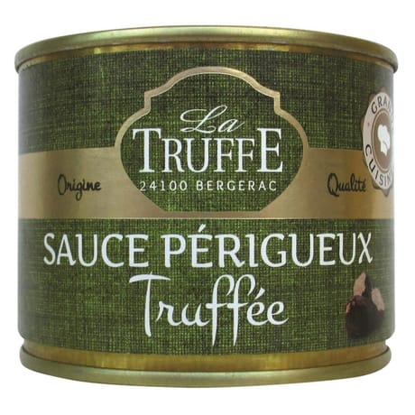 La truffe sauce perigueux truffée 1,5% 2% jus de truffe boite 200g