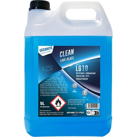 Smb lave glace -10°C toutes saisons sans methanol 5l
