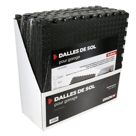 Cogex lot de 6 dalles de protection de garage