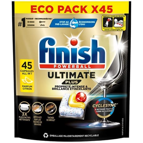Finish ultimate plus citron x45 -0.549kg