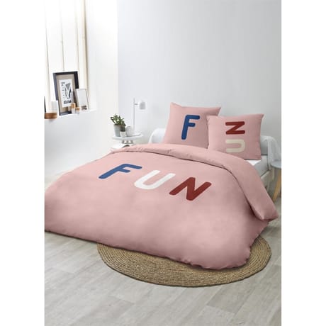 Parure housse de couette 240x220cm + 2 taies 63x63cm tufte fun