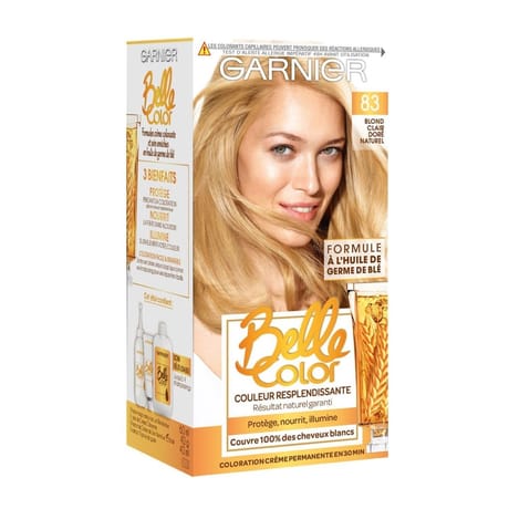 Garnier belle color coloration n°83 blond clair doré naturel