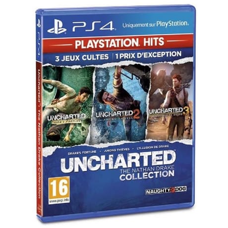 Jeu ps4 uncharted drake coll hits