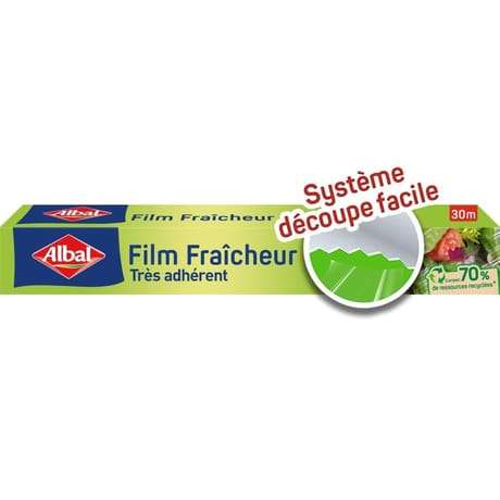 Albal 70% ressources recyclées film fraicheur 30m