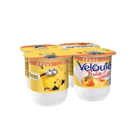 Velouté fruix pêche 4x125g