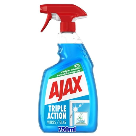 Ajax triple action nettoyant vitres spray 750ml