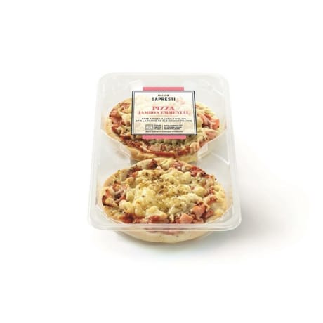 Pizza jambon emmental 2x140g