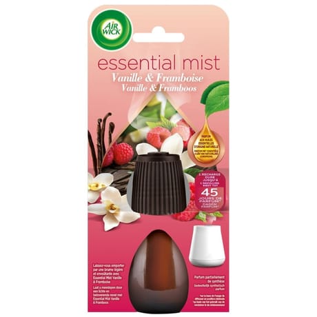 Air Wick recharge essential mist fleur de vanille et frambroise 20ml