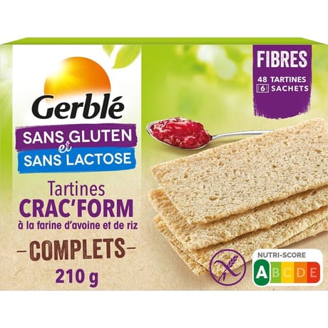 Gerblé tartines crac'form sans gluten 210g