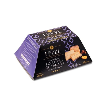 Feyel marbré foie gras canard au vin chaud 180g