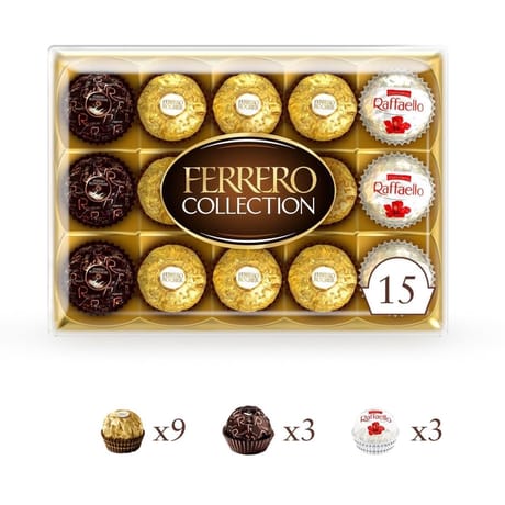 Ferrero collection assortiment de chocolats x15-172g
