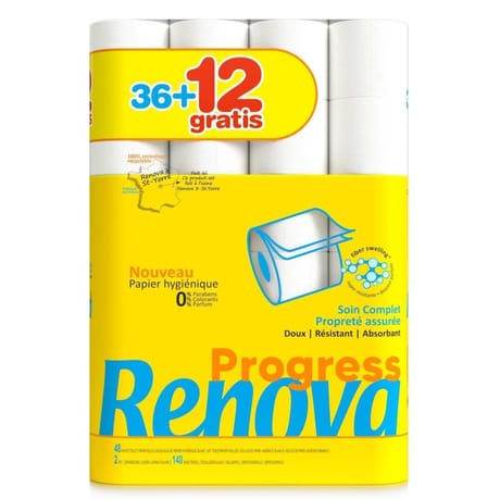 Renova papier toilette progress 36+12