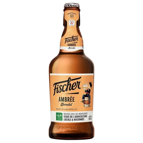 Fischer dorelei reserve ambree verre consigne 65cl 6.3%vol