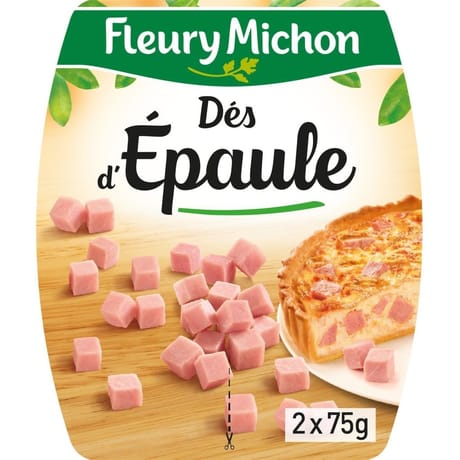 Fleury Michon dés d'épaule nature 2x75g