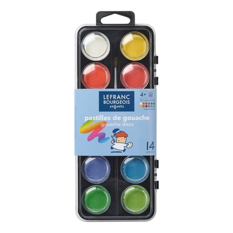 Boite de 12 pastilles diamètre 28mm+1pinceau
