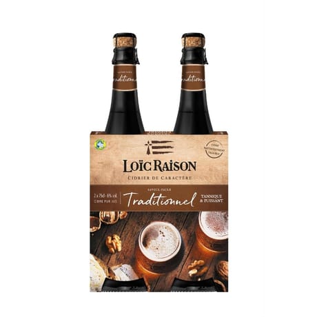 Cidre Loic Raison traditionnel 2x75cl 6%vol