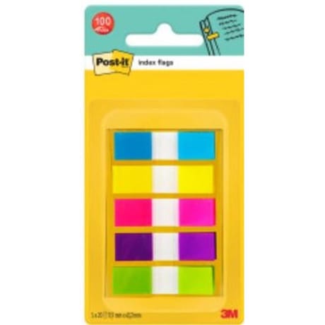 Index post-it set 100 mini index 5 couleurs