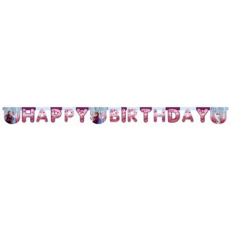 1 guirlande happy birthday frozen 2