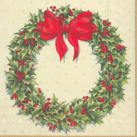 20 Serviettes 33x33cm 3 plis couronne