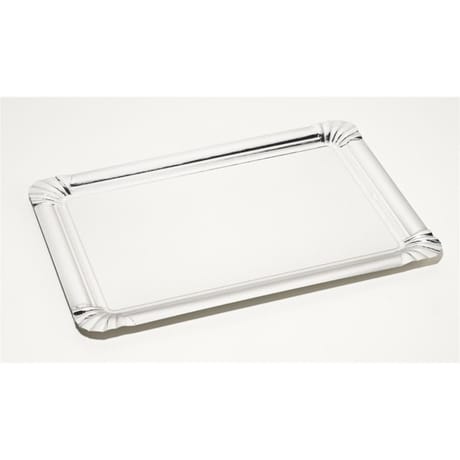 5 Plateaux carton 23x33cm Argent