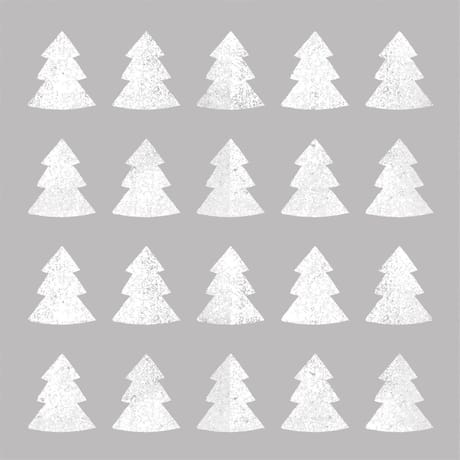 20 serviettes en ouate 25x25cm 3 plis foret sapin argent