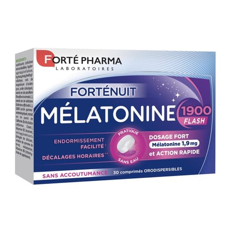 Forte pharma mélatonine 1900 flash comprimés x30