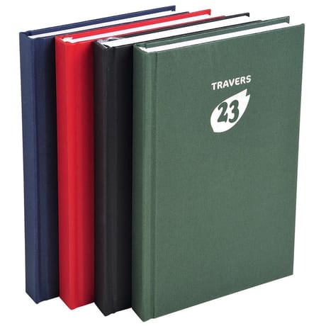 Exacompta agenda travers 135x2101j/p couverture rembordé rigide toile