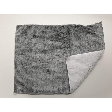 Couverture avec 2cm d'ourlet lapin gris 180x220cm