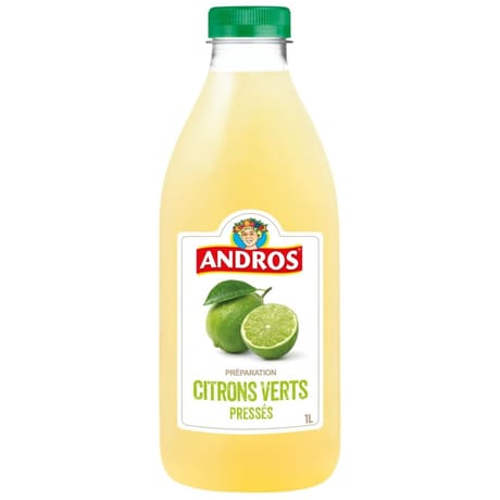 Andros préparation jus de citrons verts 1l