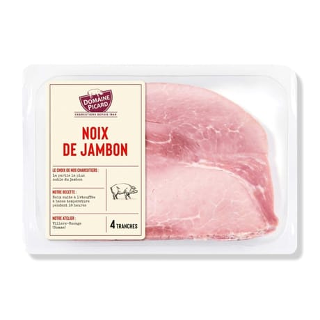Noix de jambon nature 4 tranches 160g