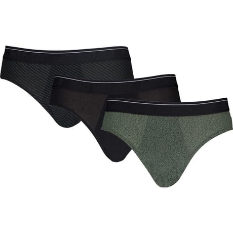 Lot de 3 slips unis et fantaisies TENTA VERT T6