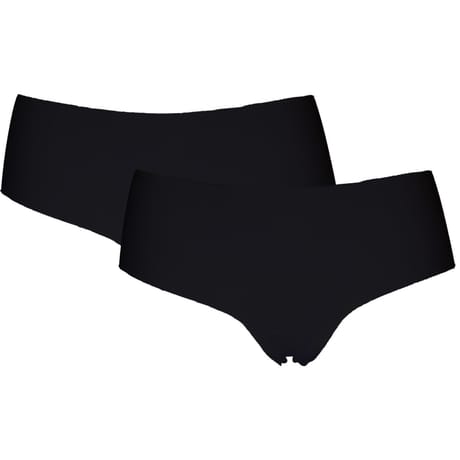 Lot de 2 hipsters invisible coton NOIR XL