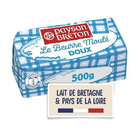 Paysan Breton beurre moulé doux 500g