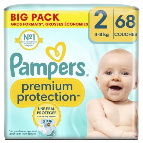 Pampers premium protection new baby couches big t2 x 68