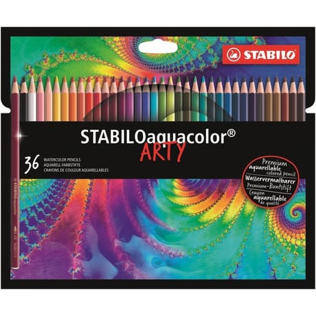 36 crayons de couleur stabilo aquacolor arty
