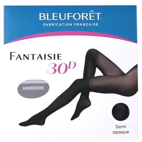 Collant jambières 30D Bleuforet AR5 NOIR T1-2
