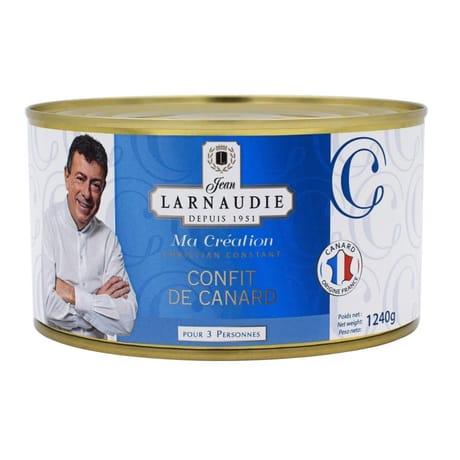 Jean larnaudie confit de canard france "ma création" boite 1240g