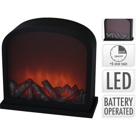 Cheminée décorative à led