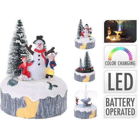 Scène de noël avec éclairage led