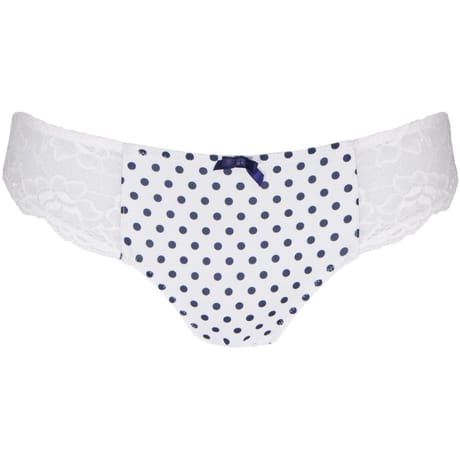 Slip ligne Magnolia BLANC POIS BLEU 50/52