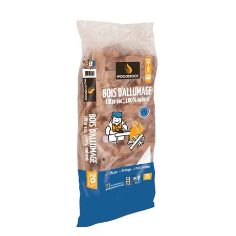 Woodstock bois d'Allumage - Sac de 20 Litres