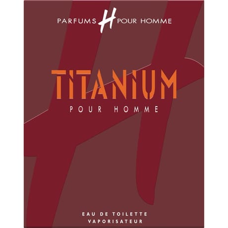 H titanium pour homme eau de toilette vaporisateur 75ml