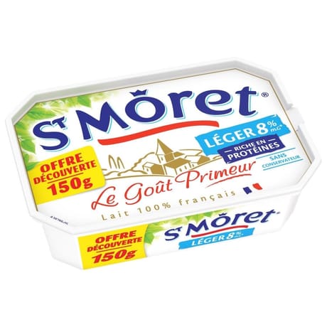 St moret léger nature barquette 150g offre découverte