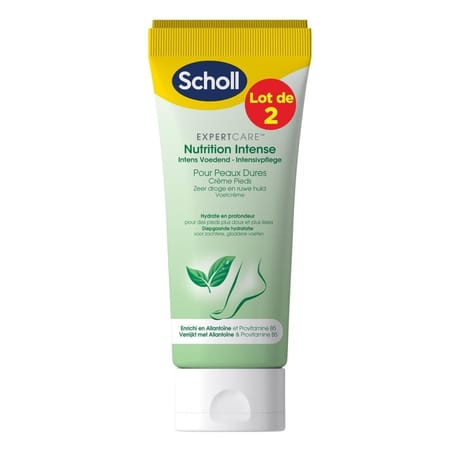 Scholl crème nutrition intense pieds lot de 2 x 75 ml