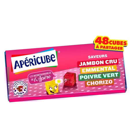Apéricube les incontournables de l'apéro 48 cubes 250g