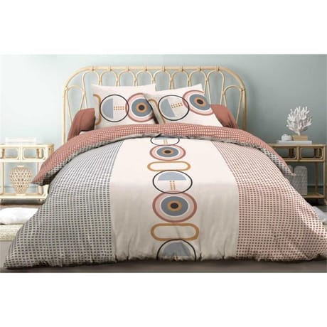 Parure housse de couette 240x220cm + 2 taies 63x63cm yvan